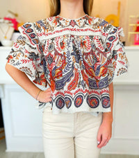 Farm Rio Boho Glam Blouse