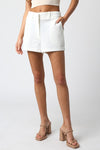 Lily Dress Shorts in White