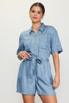 Sarah Chambray Romper