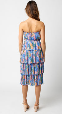 Danica Tiered Floral Midi Dress