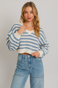 Camille Long Sleeve Striped Sweater