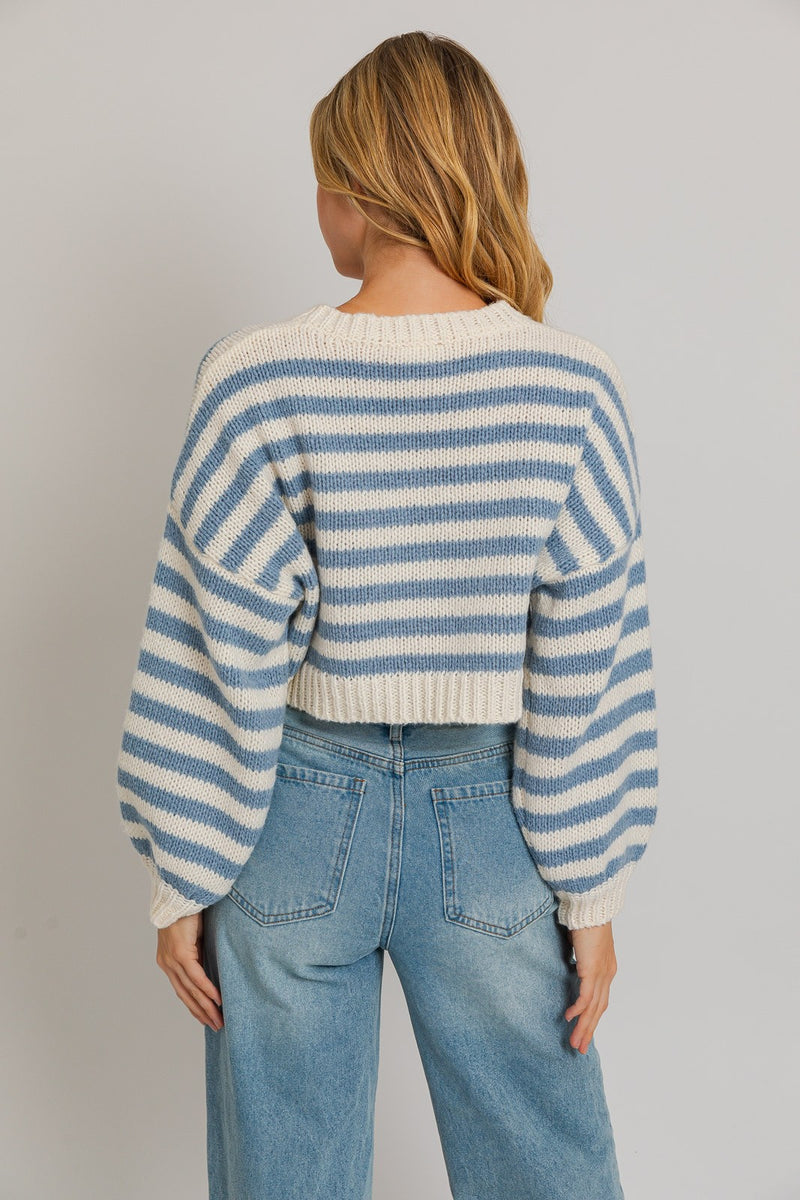 Camille Long Sleeve Striped Sweater