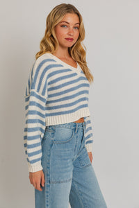 Camille Long Sleeve Striped Sweater