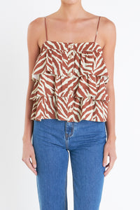 Harper Zebra Print Sleeveless Top