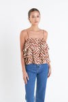 Harper Zebra Print Sleeveless Top