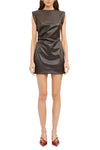 Emmy Leather Mini Dress