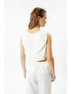 Deluc Barocci Top in Off White and Pink