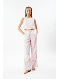 Deluc Barocci Top in Off White and Pink