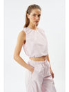 Deluc Barocci Top in Off White and Pink