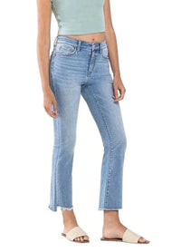 Olivia High Rise Crop Flare in Striving