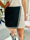 Maddy Color block Tweed Shorts