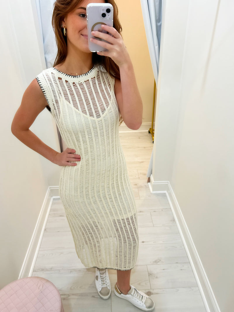 Moon River Knit Midi Dress