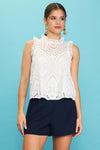 Gracie Sleeveless Lace Top