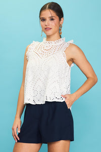 Gracie Sleeveless Lace Top