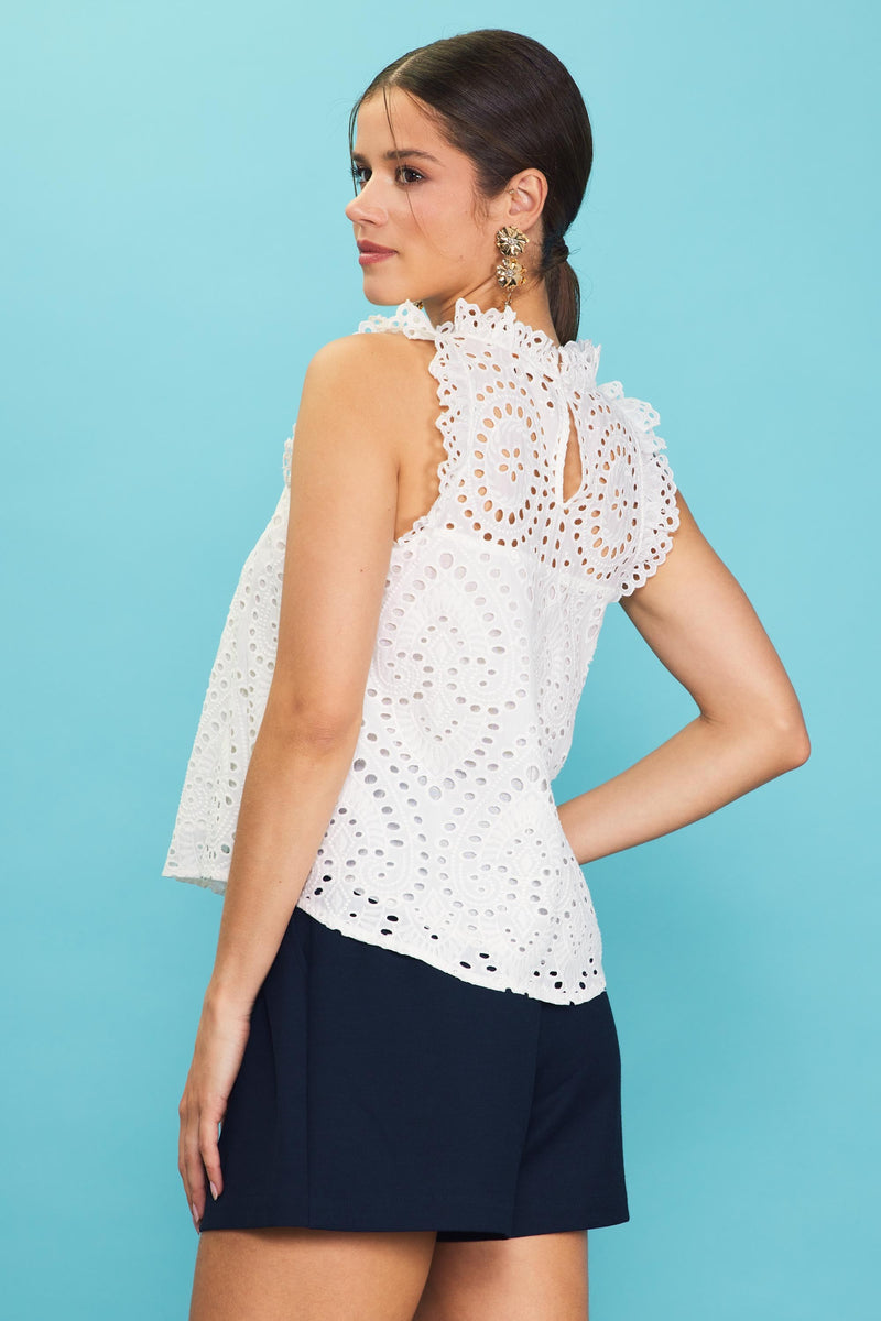 Gracie Sleeveless Lace Top