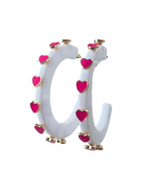 SMITH & CO. Heart Jewel Hoop