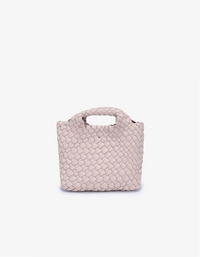 Everleigh Mini Tote in Pink, Taupe, Black and Off White