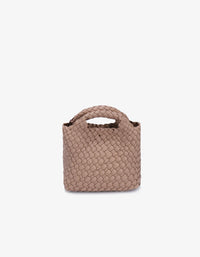 Everleigh Mini Tote in Pink, Taupe, Black and Off White