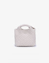 Everleigh Mini Tote in Pink, Taupe, Black and Off White