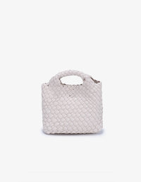 Everleigh Mini Tote in Pink, Taupe, Black and Off White