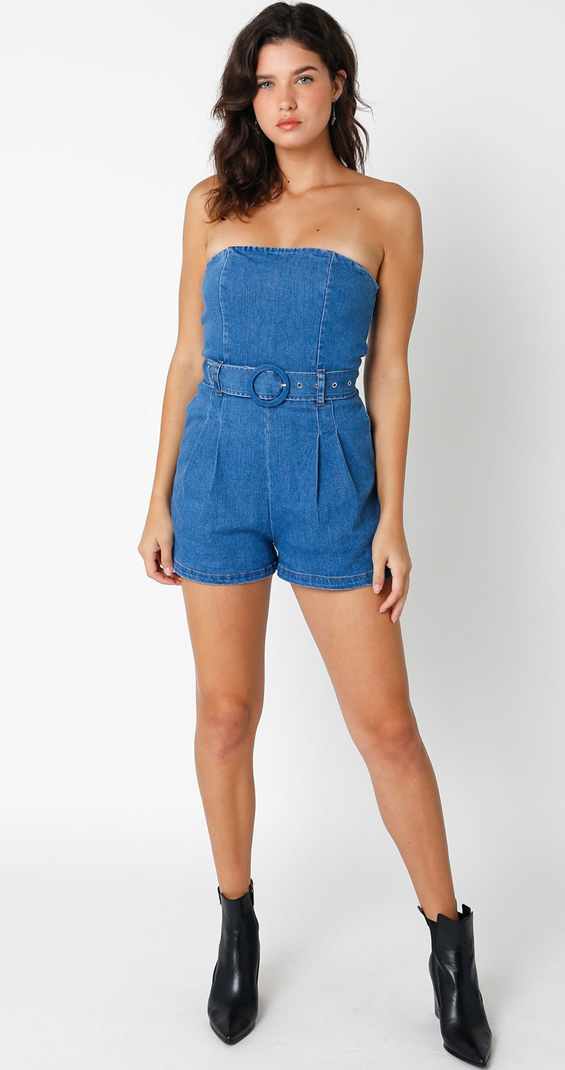 Harlow Denim Romper