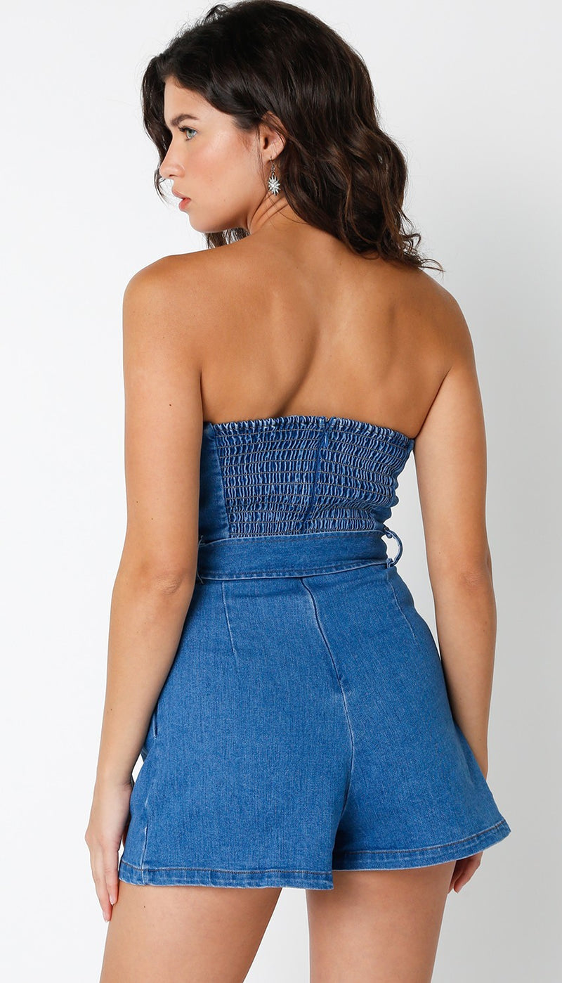 Harlow Denim Romper