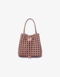 REMI/Reid Perrie Bucket Mini Woven Tote in Light Tan