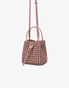 REMI/Reid Perrie Bucket Mini Woven Tote in Light Tan