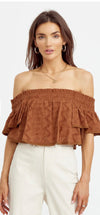 Greylin Alecia Off Shoulder Blouse