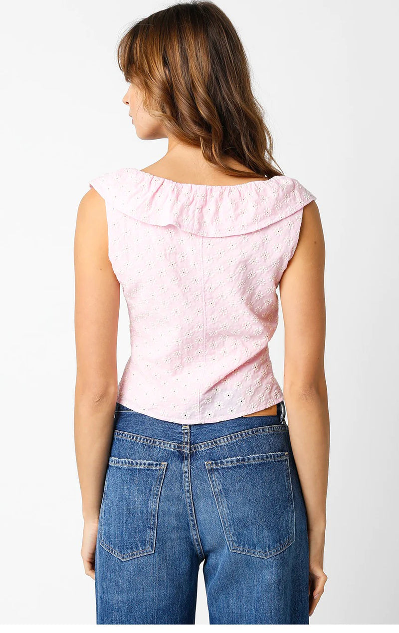 Teddi Corset Eyelet Top