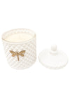 Dragonfly Fragrances Bella Matte White Candle (Lemon & Green Tea)