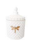 Dragonfly Fragrances Bella Matte White Candle (Lemon & Green Tea)