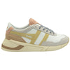 Gola Eclipse Pure Sneakers in White/Lemon/Pearl Pink