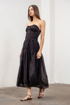 Moon River Strapless Midi Dress