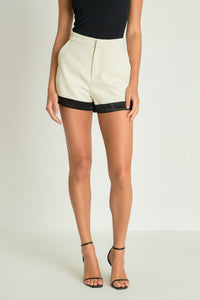 Carley Contrast Satin Shorts