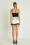 Carley Contrast Satin Shorts