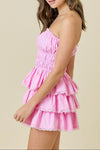 Dylan Strapless Tiered Mini Dress