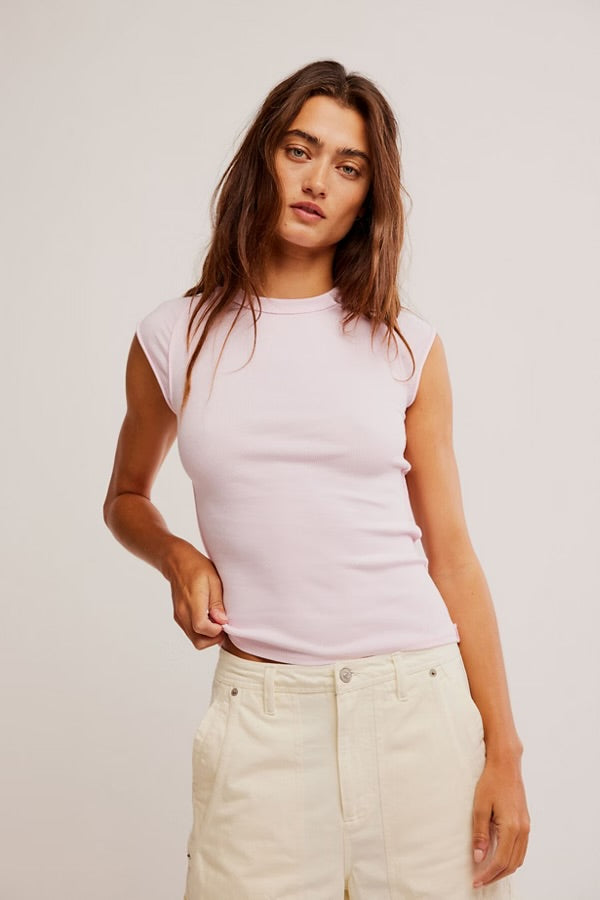 Free People Ever Had a Tee in Pink a Boo