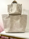 Remi/Reid Celeste Tote in cream and taupe