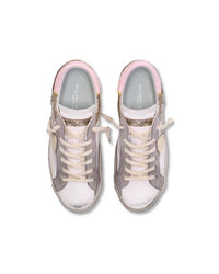 Philippe Model PRSX Low Top in Pink and Gold