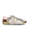 Philippe Model PRSX Low Top in Pink and Gold