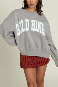 Gold Hinge Wide Arm Sweatshirt