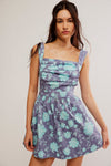 Free People Meet Me In Maui Printed Mini Dress