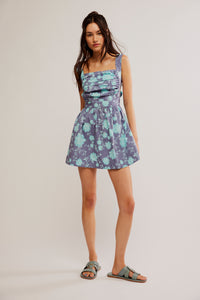 Free People Meet Me In Maui Printed Mini Dress