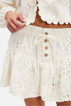 Free People Roselle Eyelet Mini Skirt