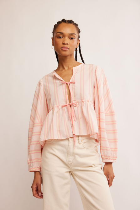 Free People Brunch Babe Blouse