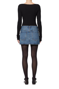 Agolde Alek Mini Skirt in Dwell